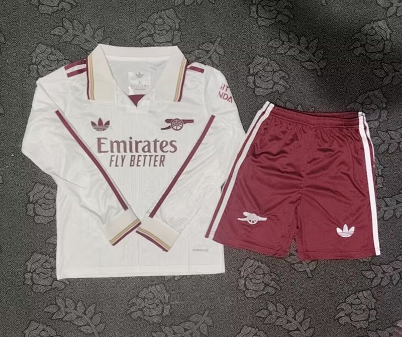 Kids Ars Third Away Long Sleeve Soccer Uniform 25 26