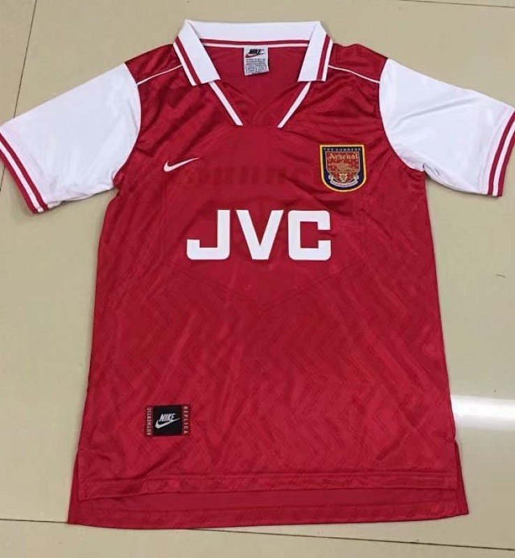 1996-1998 Arsenal Home Retro Soccer Jersey Shirt