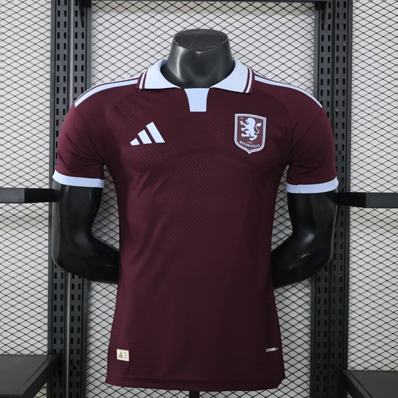 Player Version Aston Villa Home Soccer Jersey 26 27