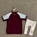 Kids Aston Villa Home Soccer Uniform 25 26