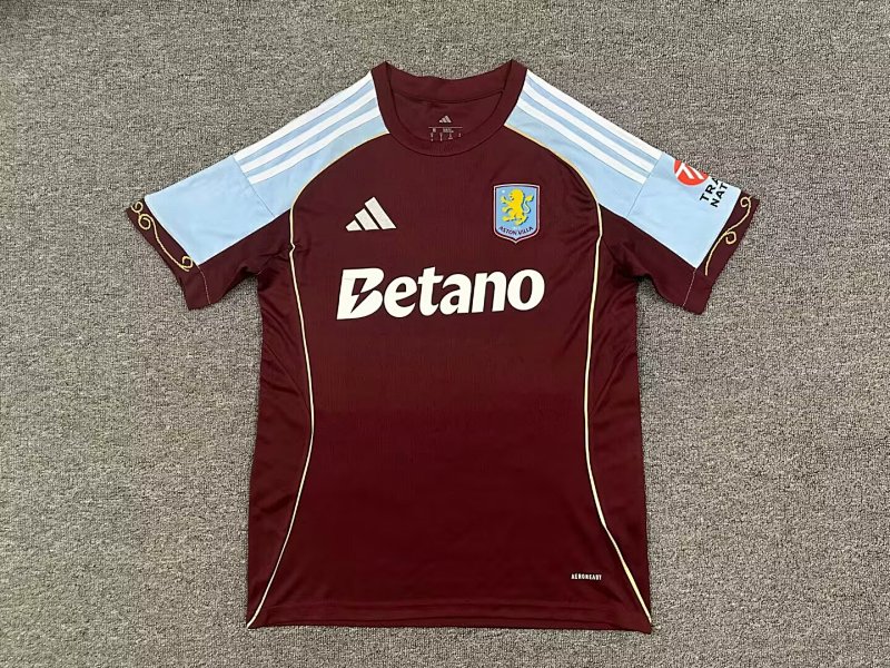 Aston Villa Home Soccer Jersey 2025 2026-1040