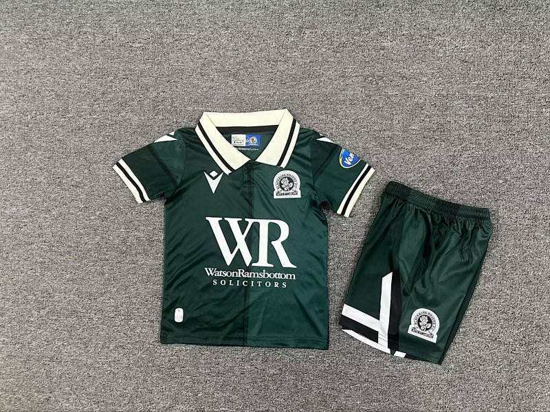 Kids Blackburn Third Away Soccer Uniform 25 26-1040