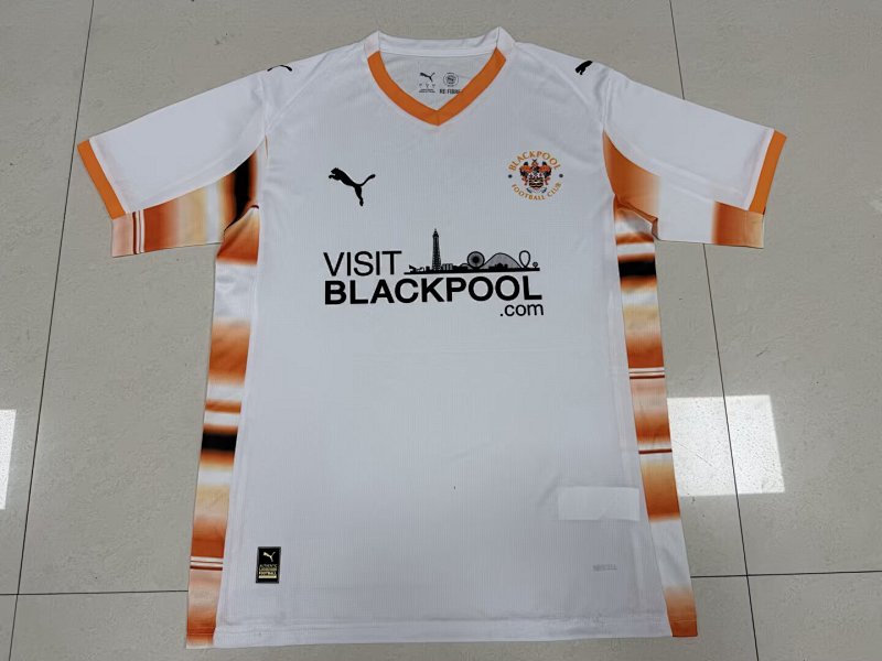 Blackpool Away Soccer Jersey 25 26-H2358