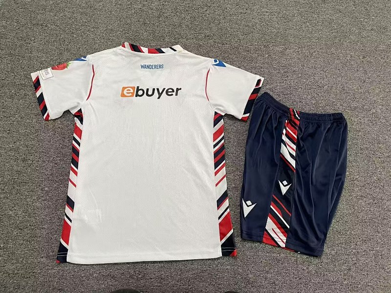 Kids Bolton Home Soccer Uniform 25 26-1040