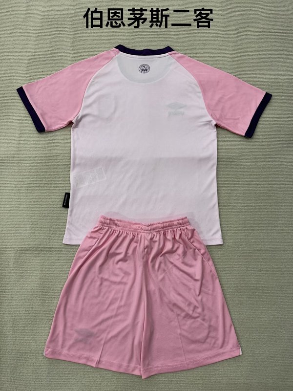 Kids Bournemouth Third Away Soccer Uniform 25 26