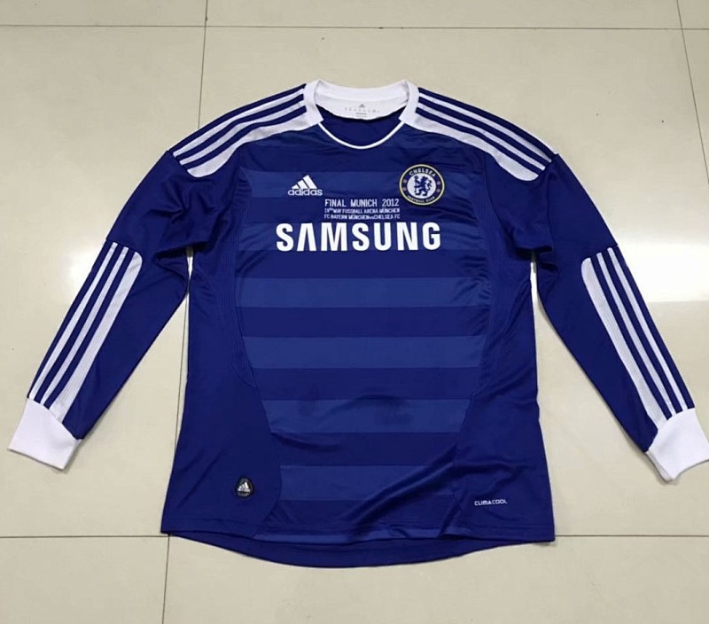 2011-2012 CFC Home Long Sleeve Retro Soccer Jersey Shirt