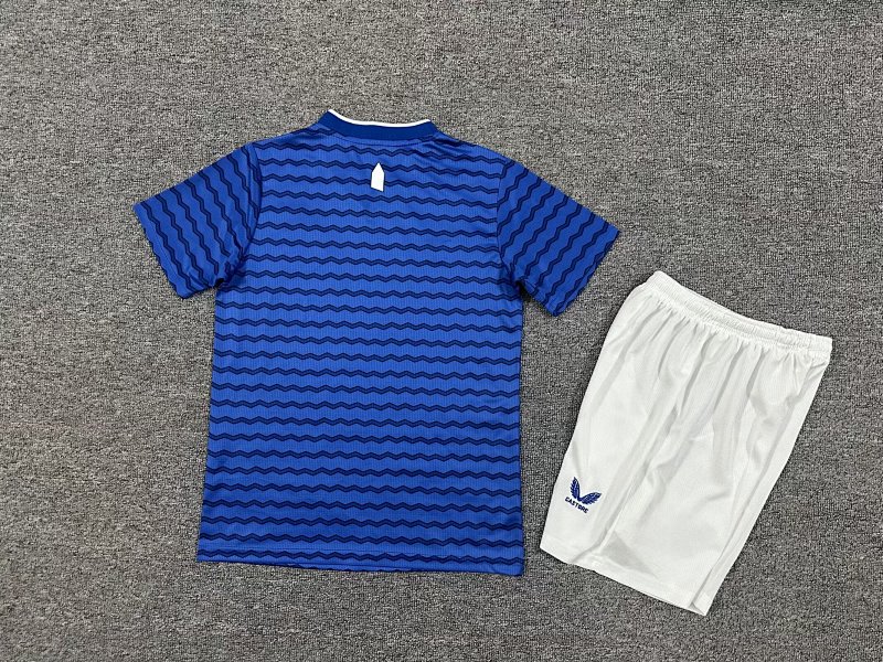 Kids Everton Home Soccer Uniform 2025 2026-1040