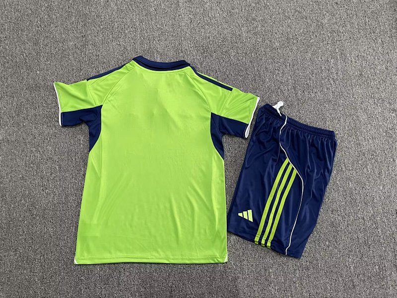 Kids Fulham Away Soccer Uniform 25 26-1040