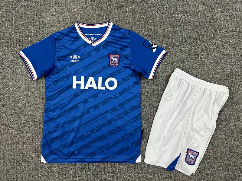 Kids Ipswich Home Soccer Uniform 25 26