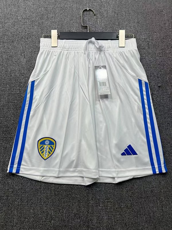 Leeds United Home Soccer Shorts 25 26