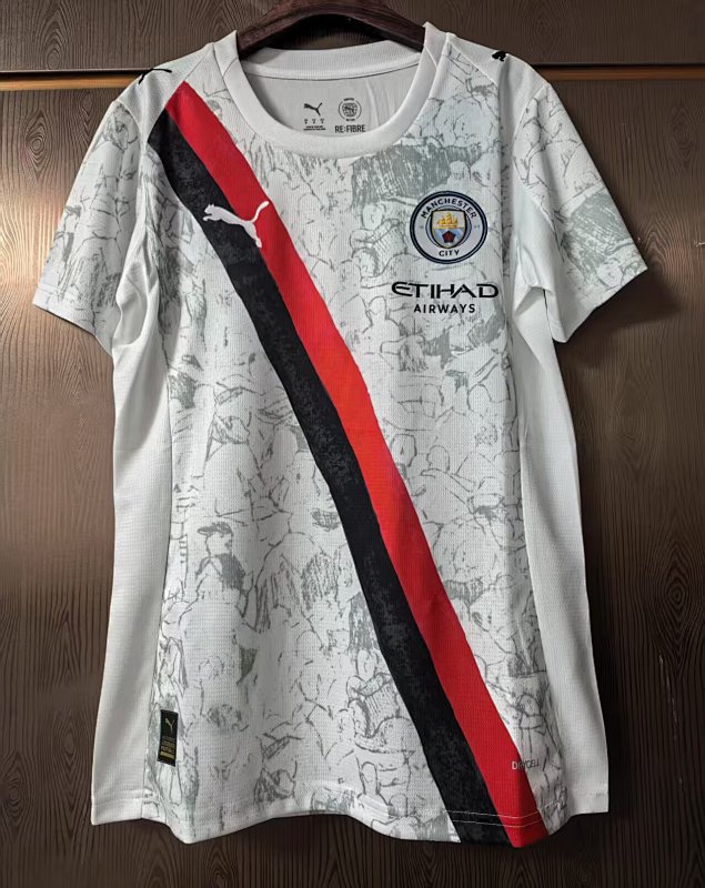 Women Man City Away Soccer Jersey 2025 2026-jinji