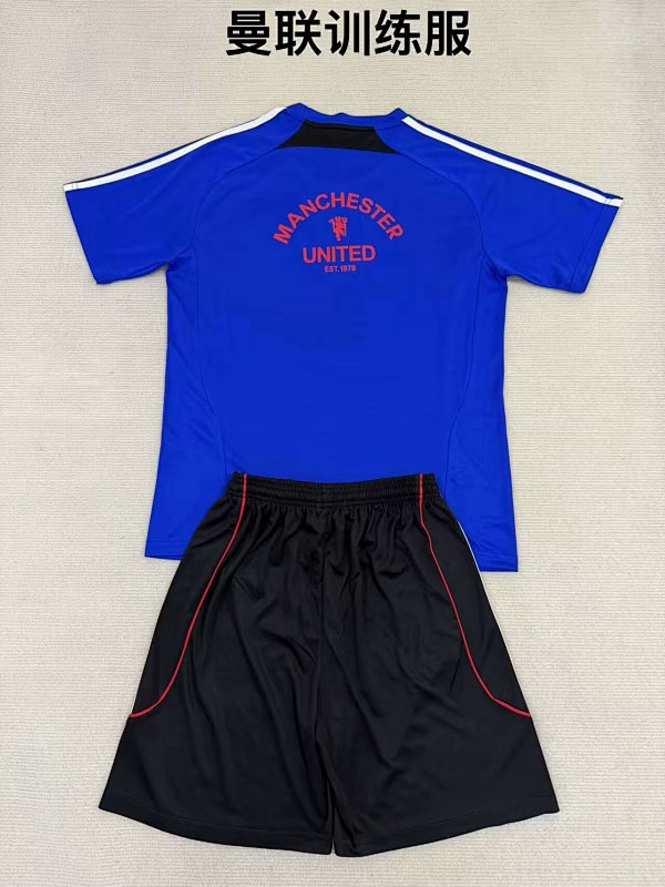 Adults And Kids Man United Training Soccer Uniform 2025 2026-Li