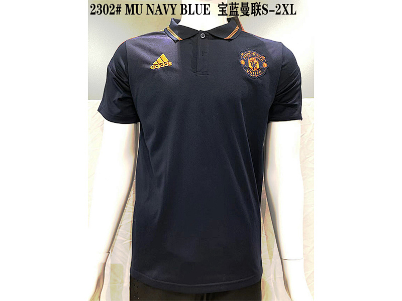 Man United Blue Polo