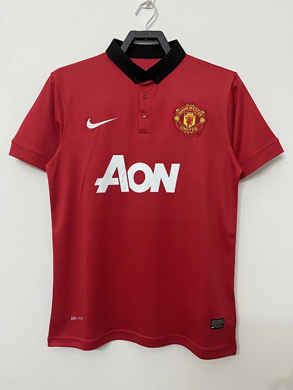 Man United Home Retro Soccer Jersey 2013 2014 -811