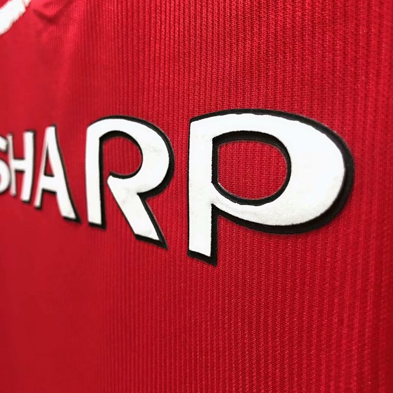 Man United Red Retro Soccer Jersey 1998 99