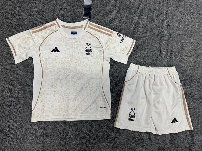 Kids Nottingham Forest Away Soccer Uniform 25 26