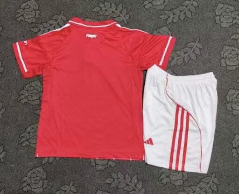 Kids Nottingham Forest Home Soccer Uniform 2025 2026-afa