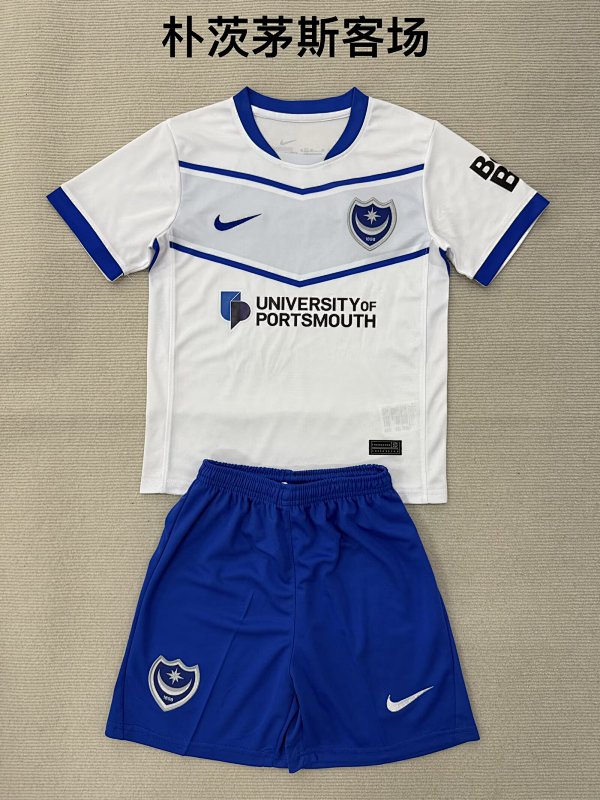 Adults And Youth Portsmouth Away Soccer Uniform 25 26-Li