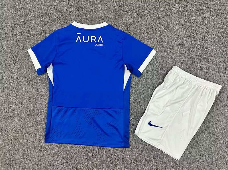 Kids Portsmoutho Home Soccer Uniform 25 26-1040