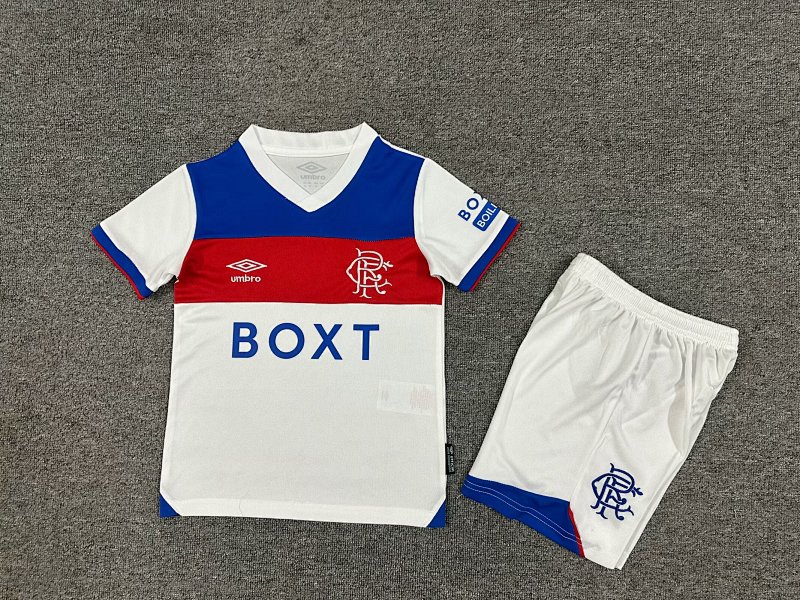 Kids Rangers Away Soccer Uniform 2025 2026-1040