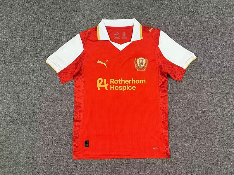 Rotherham United Home Soccer Jersey 2025 2026-1040