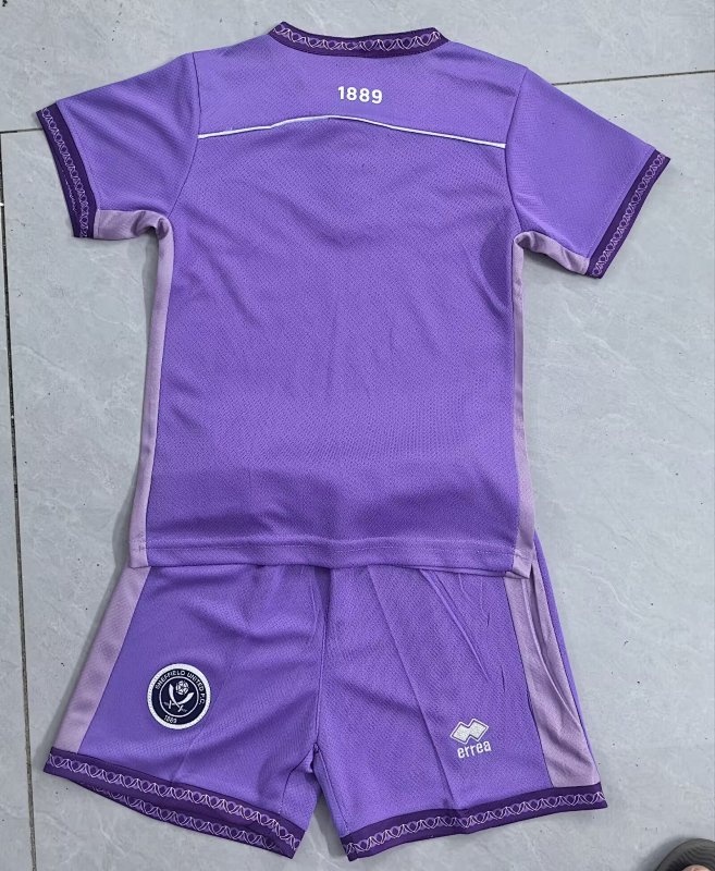 Kids Sheffield Third Away Soccer Uniform 25 26