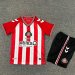 Kids Sunderland Home Soccer Uniform 25 26-1040