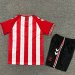 Kids Sunderland Home Soccer Uniform 25 26-1040