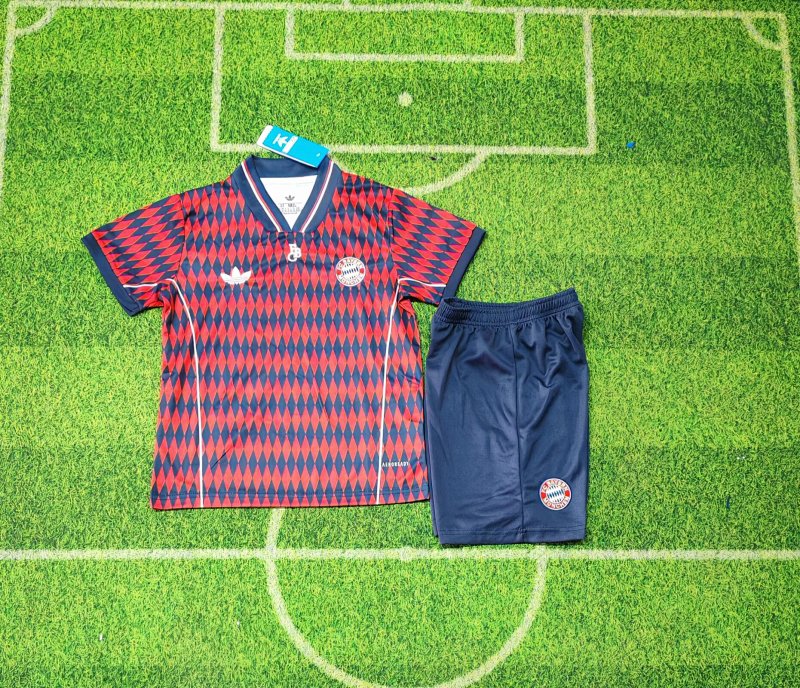 Kids FCB Special Soccer Uniform 25 26-abc