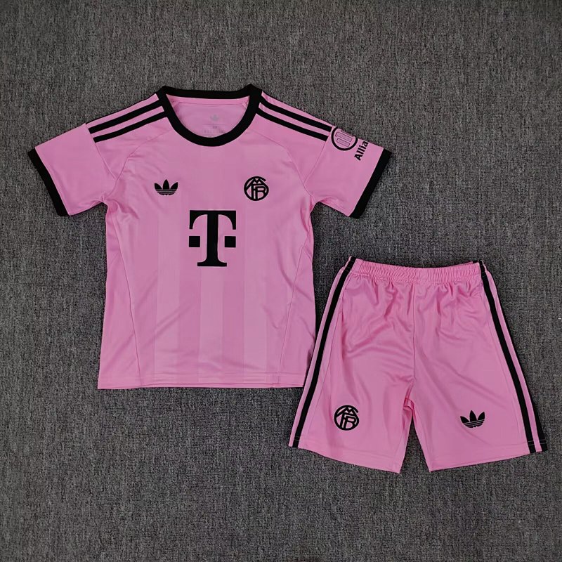 Kids FCB Goalkeeper Soccer Uniform 25 26-bailiyuan