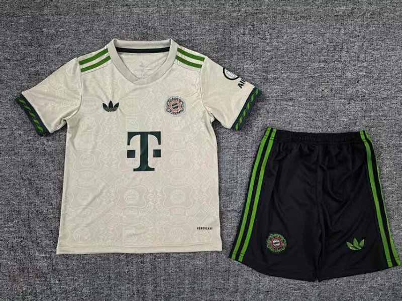 Kids FCB Soccer Uniform 25 26-bailiyuan
