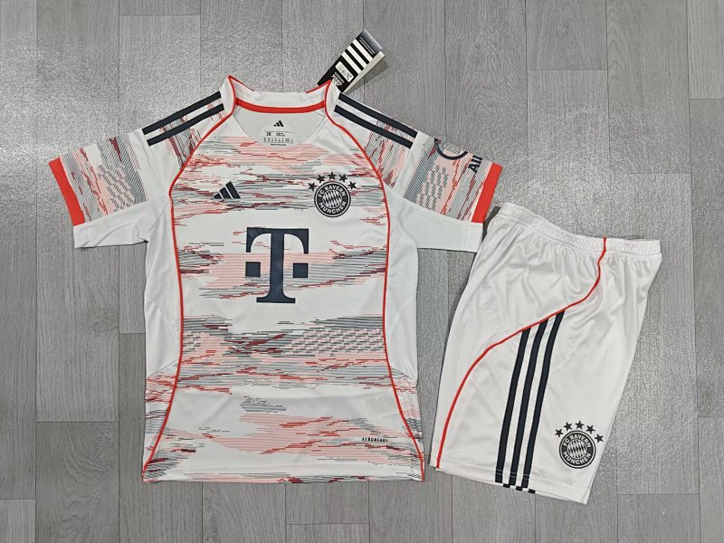 Kids FCB Away Soccer Uniform 2025 2026-49