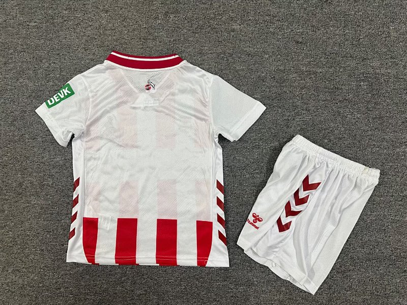 Kids Köln Home Soccer Uniform 25 26
