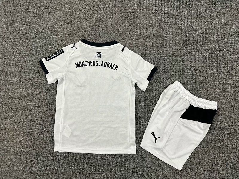Kids Mönchengladbach Home Soccer Uniform 2025 2026-1040