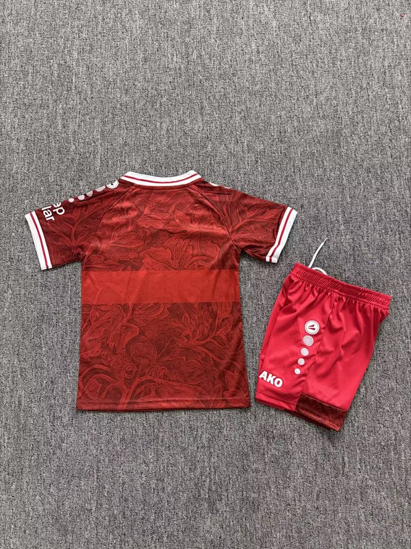 Kids Stuttgart Away Soccer Uniform 26 27-junyi
