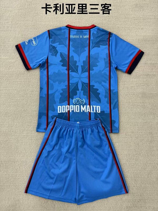 Adults And Kids Cagliari Fourth Soccer Uniform 2025 2026-Li