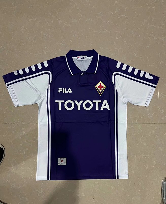 Fiorentina Home Retro Soccer Jersey 1999 2000