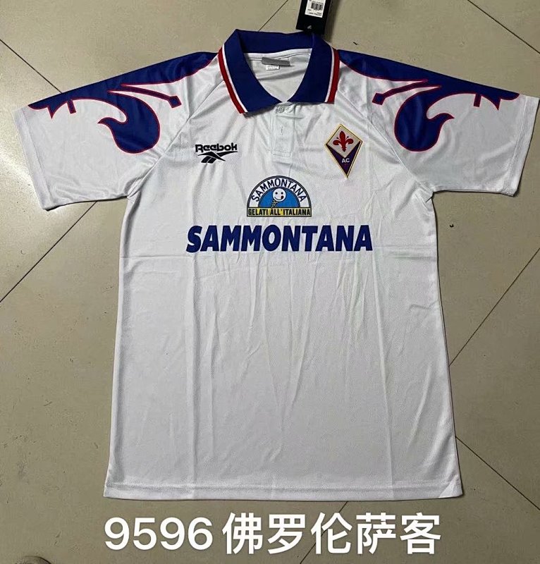 Fiorentina Away Retro Soccer Jersey 1995 96