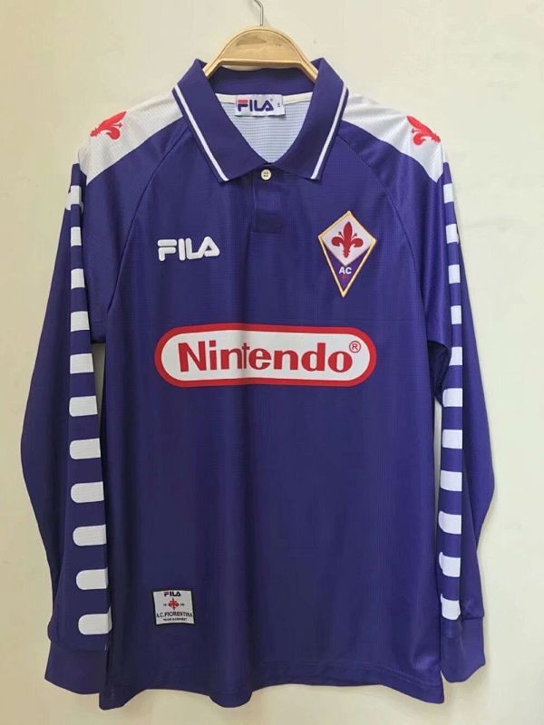 ACF Fiorentina 1998 Retro Long Sleeve Jersey