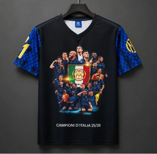 27 Inter Milan -Campioni d'Italia 25-26- Black T-shirt