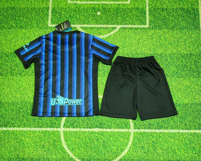 Kids Inter Home Soccer Uniform 2025 2026-abc