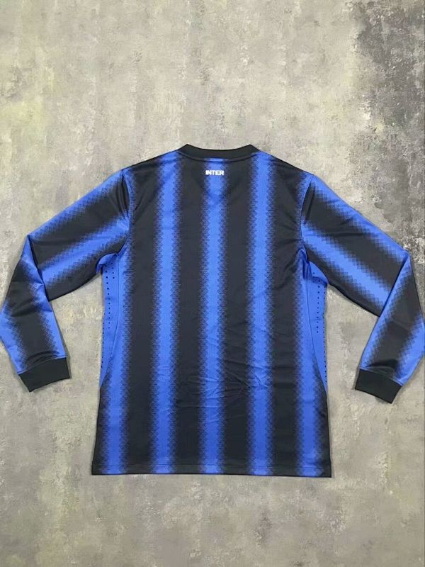 Inter Retro Home Long Sleeve Soccer Jersey 2010 11