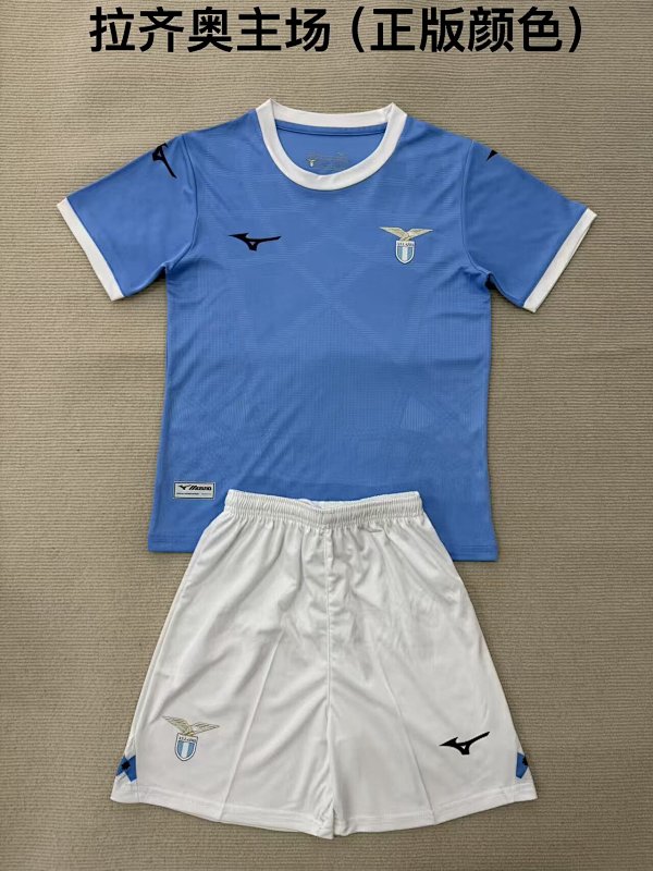 Adults And Youth Lazio Home Soccer Uniform 25 26-Li