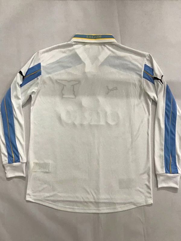 2000-2001 Lazio Away Retro Jersey Long Sleeves S-2XL