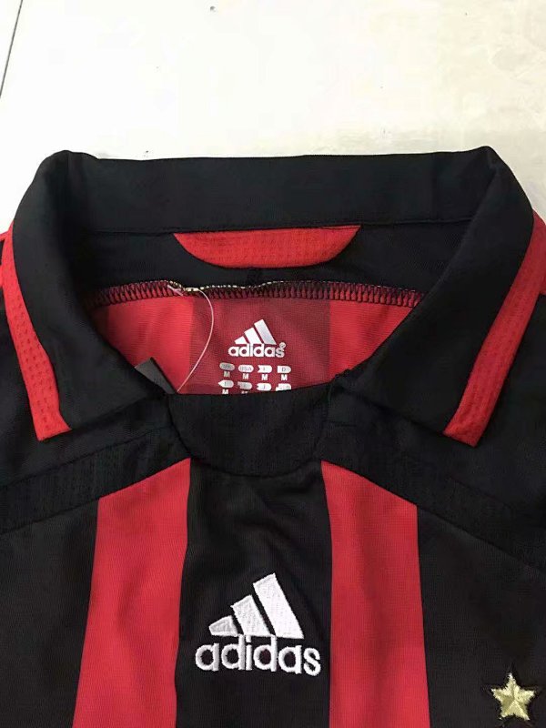 2006 AC Home Long Sleeve Retro Jersey5
