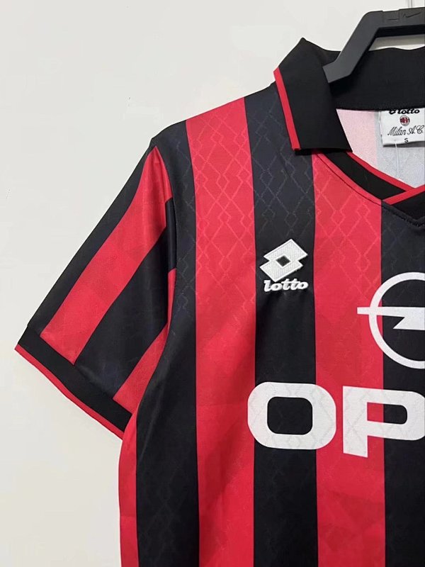 AC Home Retro Soccer Jersey 1995 1996