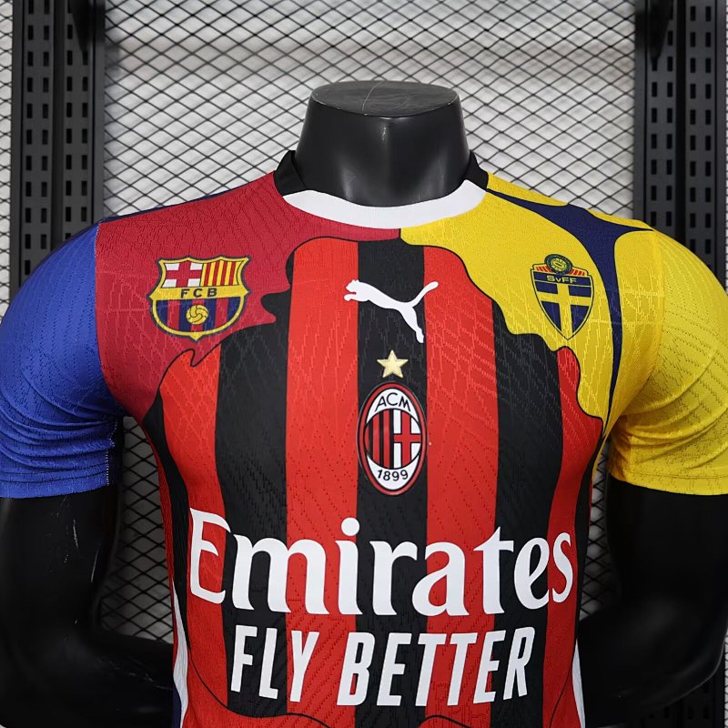 Player Version AC Soccer Jersey 2025 2026-baocheng
