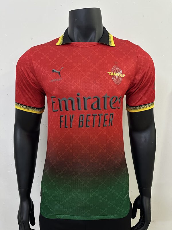 Player Version AC Soccer Jersey 2025 2026-hongpin