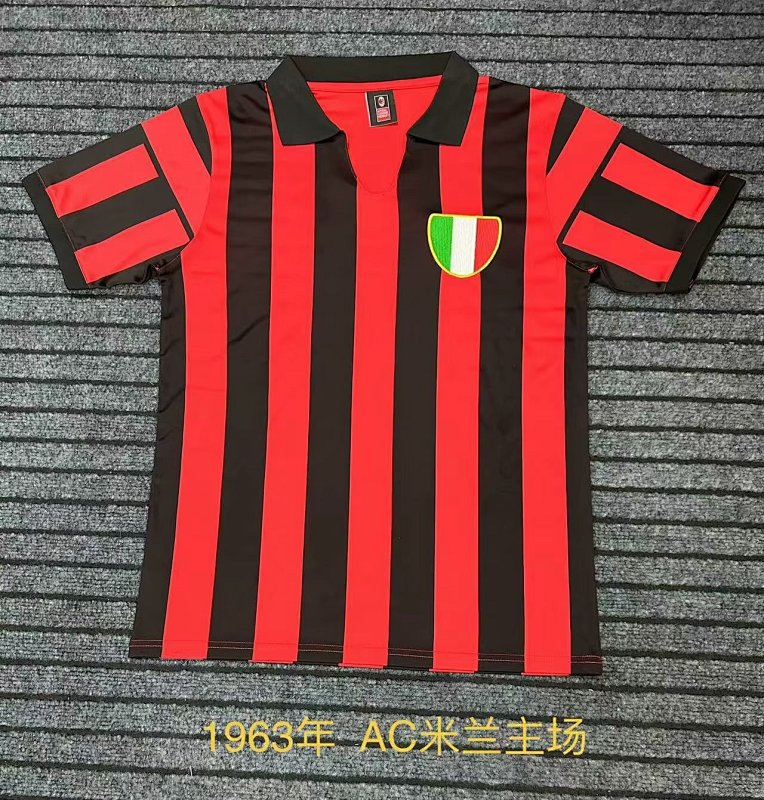 Retro AC Home Soccer Jersey 1963-Li