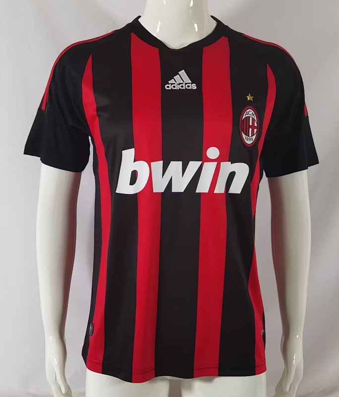 Retro AC Home Soccer Jersey 2008 2009-aoguansi